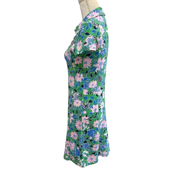 Lilly Pulitzer XS Frida Scallop Polo Dress UPF 50 Spearmint Golf Till You Drop - Picture 6 of 16